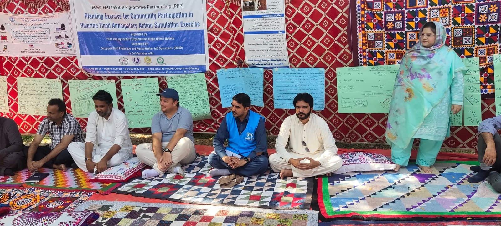 Community planning exercise for riverine flood anticipatory action