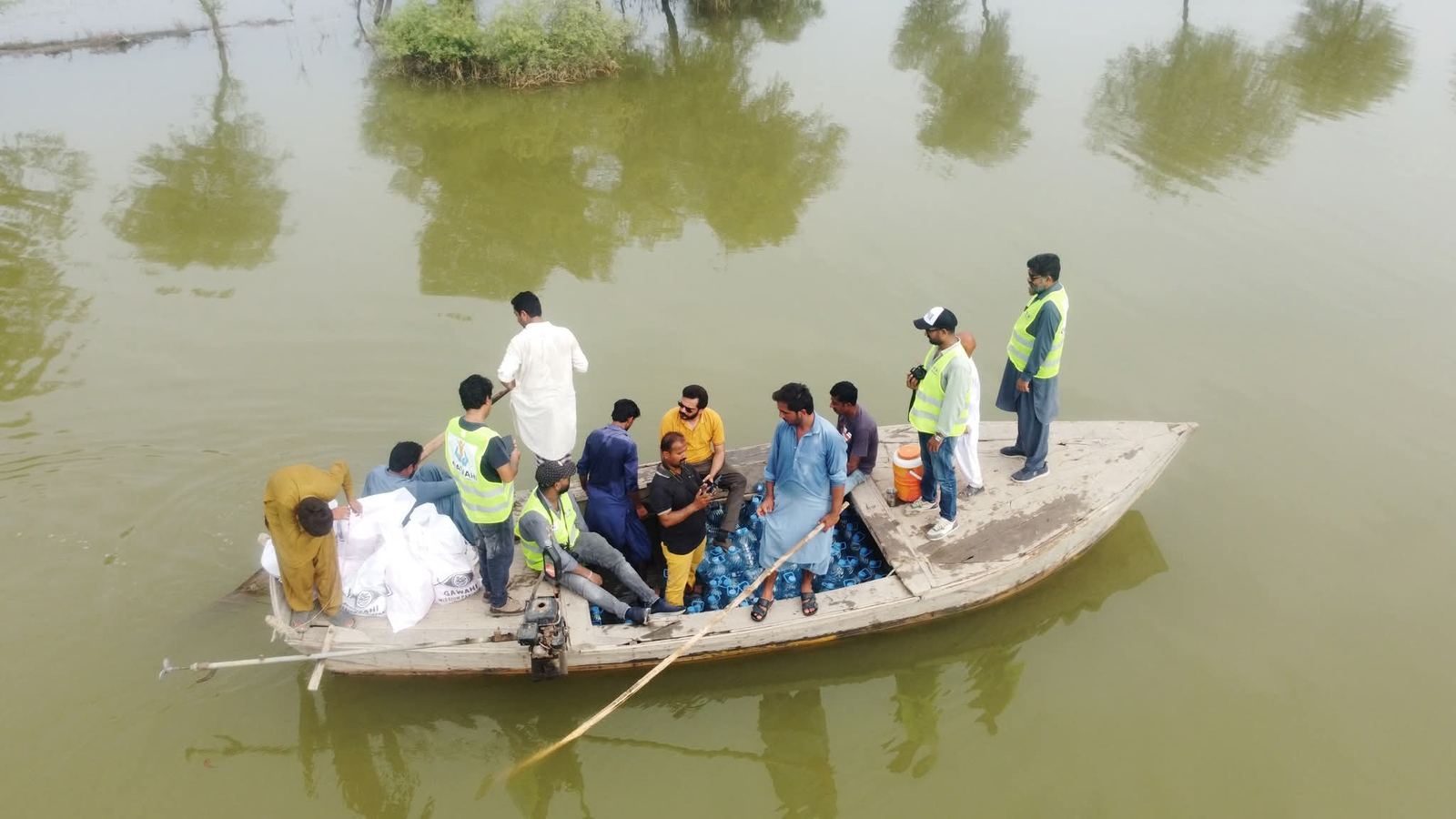 Flood relief boat operation
